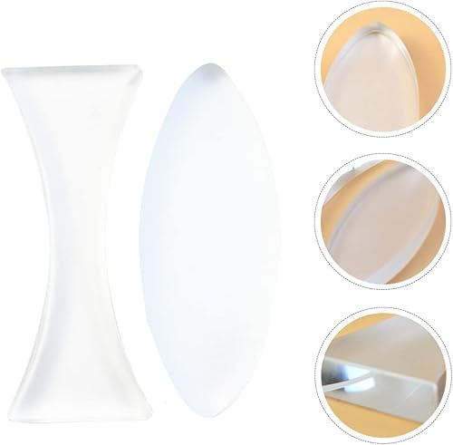 Miniatura 9 de 2 unids lente óptica cóncava convexa física básica enseñanza experimentos bordes pulidos ideal uso en el aula