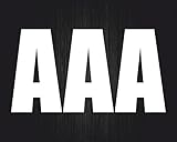 3x 100mm(hauteur) Akachafactory Set 3X Autocollant Sticker Porte Voiture Moto Alphabet Boite Lettre nom Blanc A