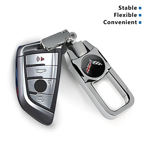 Kikks Metal Car Key Chain Stainless Steel Keychain For Women Men,Family Present,Silver #TOP2