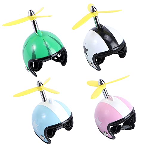 iplusmile Vogel Accessoire 4 Stks Huisdier Kip Helmen Grappige Creatieve Pluimvee Hoeden Kip Veiligheid Hoeden - Afbeelding 7