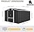 Aoxun 10 x 12FT Outdoor Storage Shed with Double Hinged Large Door Metal Sheds Outdoor Storage for Garden Utility Garden Shed with Lockable Door & Sloped Roof, Backyard, Patio and Backyard, Black