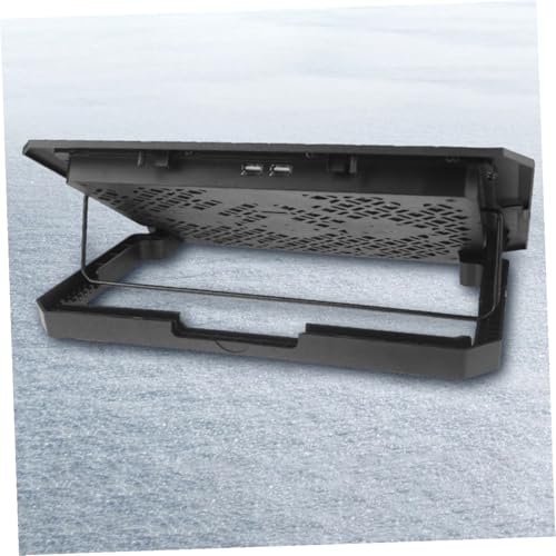 Base refrigerante para laptop con 6 ventiladores y luz LED azul miniatura 4