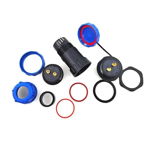 Conector SP28 IP68 de 19 pines con enchufe roscado recto y estanco 7