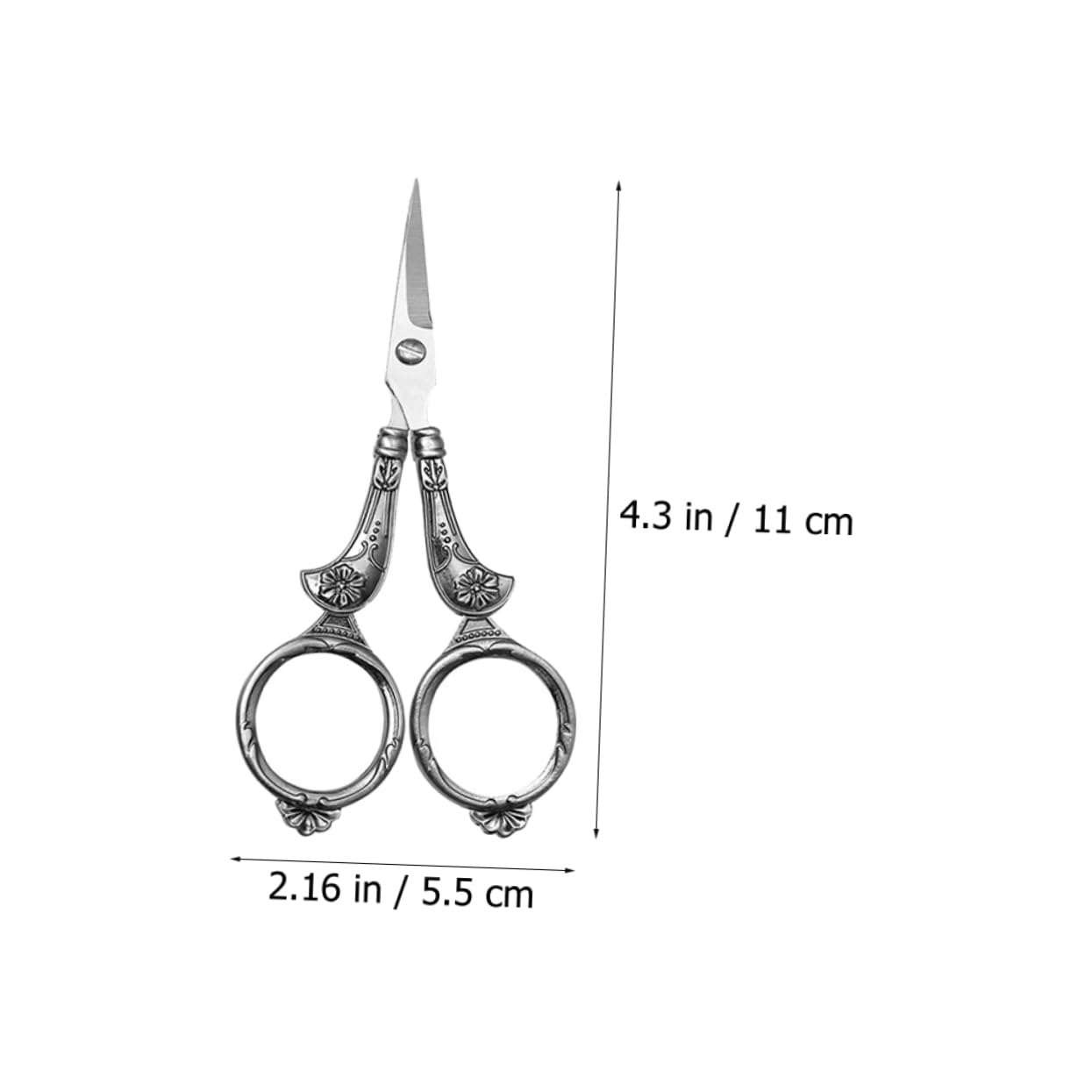 Operitacx 2pezzi Forbici Da Ricamo Vintage Acciaio Inossidabile Eleganti e Leggere Per Cucito e Fai Te Come Per Amanti Del Ricamo e Della Sartoria