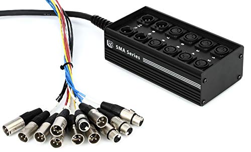 Proco SMA0804FBX-50 StageMaster 8x4 Stage Snake with XLR Returns - 50 Feet