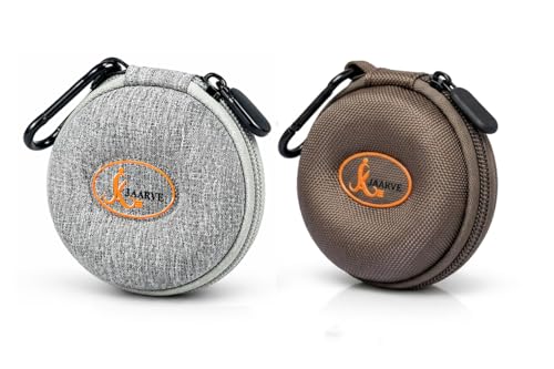 Image of JAARVE Armor-Shell Watch Travel Case - Crush-Resistant Single Watch Box with Scratch-Guard Zipper & Carabiner | Shockproof Portable Organizer for Luxury, Mechanical & Smartwatches Up to 54mm