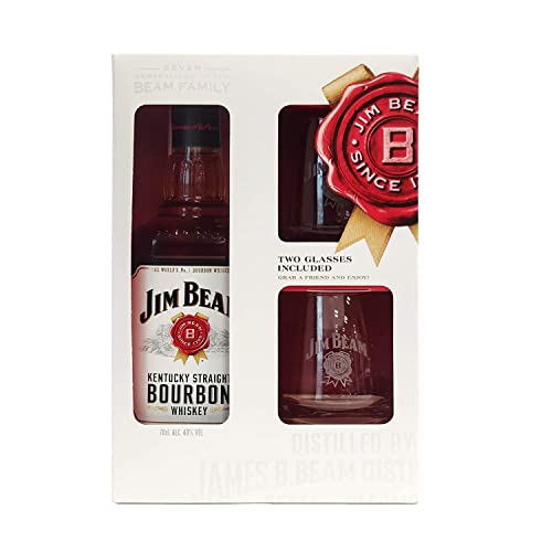 Jim Beam Bourbon pack 2 vasos 40% 70cl