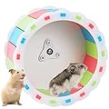 Hamster Running Wheel, Silent Pet Roller Toy Non Slip Hamster Exercise Spinner Cute Small Animal Cage Attachment Accessory for Chinchilla Hedgehog Gerbil Syrian Ferret Mice Guinea Pig