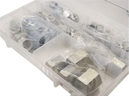 Image of NPTF Thread Cap & Plug Hydraulic Fitting Assortment Kit (40 Piece)