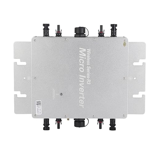 Inversor de red solar WVC 1600 con reconocimiento automático de 120V y 230V y aleación de aluminio