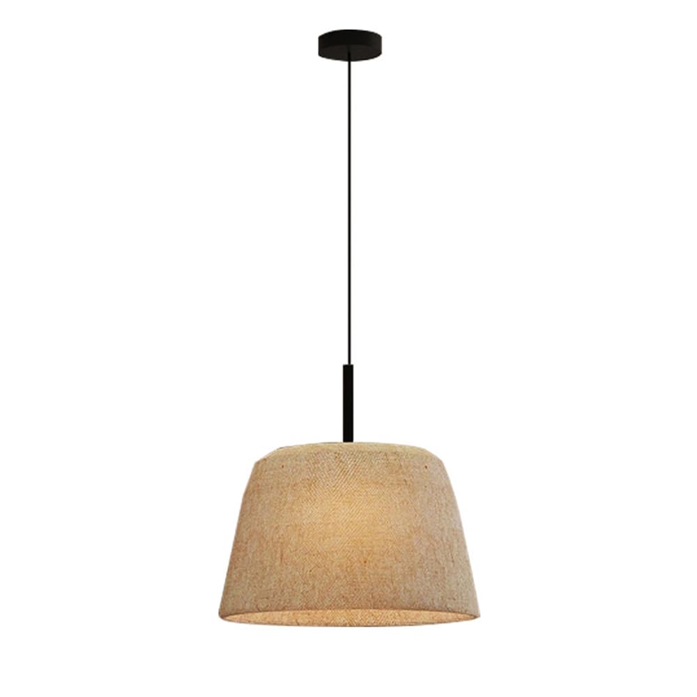 RSZCSMO Nordic Retro LED Restaurant Chandelier 13.8-inch Modern Minimalist Bar Hotel Fabric Chandelier is Suitable for Bedroom Study Corridor,Lighting Fixture