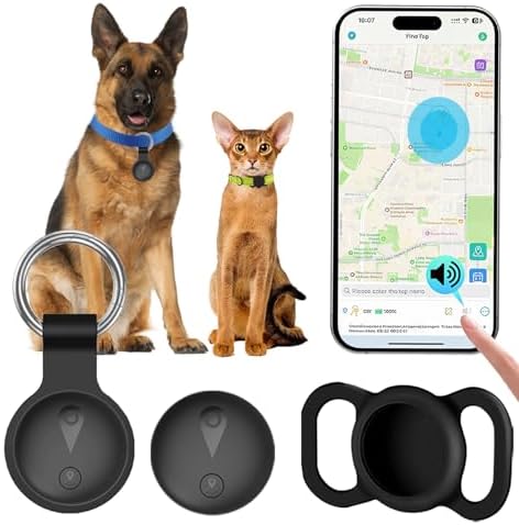 Collier GPS Chat,GPS Chien Compatible avec Les Systèmes iOS et An...