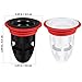 IMIKEYA Odor-Proof Shower Drain Plug, 2Pcs Shower Floor Drain Tub Hair Catcher Backflow Preventer Sewer Core Anti-Odor Plug for Kitchen Bathroom, Fits 1.5''-2'' ID Sewers, and Pipes