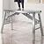 Adjustable Work Platform Folding Steel Ladder - Maximum Load 800 Lbs - Portable Folding Steel Scaffolding Ladder for Heavy-Duty Jobs,180 * 40