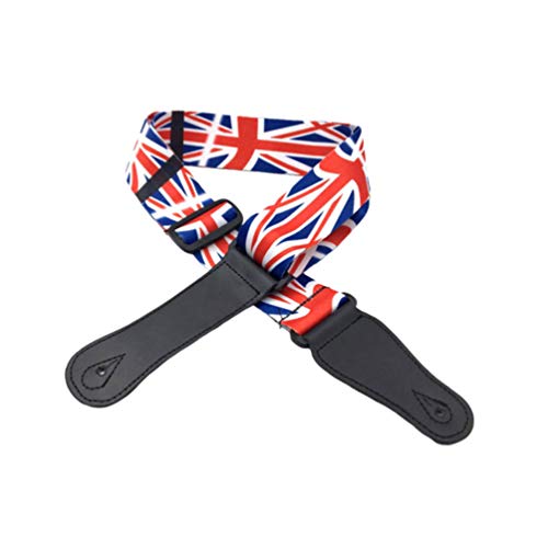 Milisten Drapeau de L’union de Sangle de Guitare pour Les Guitares Acoustiques Électriques Basses - Les Beatles, Paul McCartney, John Lennon, RIngo Starr, George Harrison Milisten Drapeau de L'union de Sangle de Guitare pour Les Guitares Acoustiques Électriques Basses