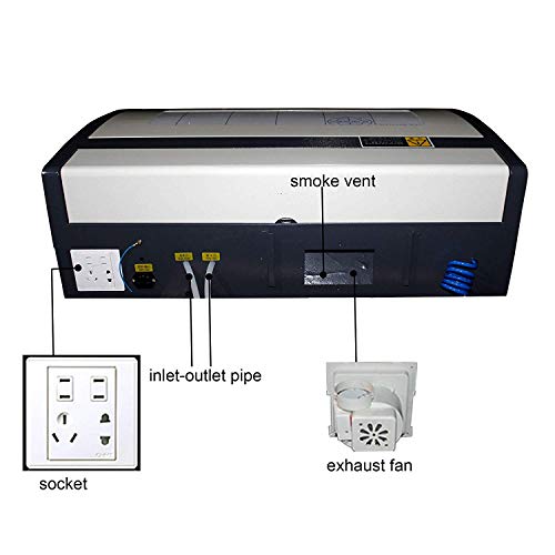 Ten-High 3020 12"X 8" 40W 110V Co2 Crafts Laser Engraving Machine With Usb Port, Updated Version #TOP3