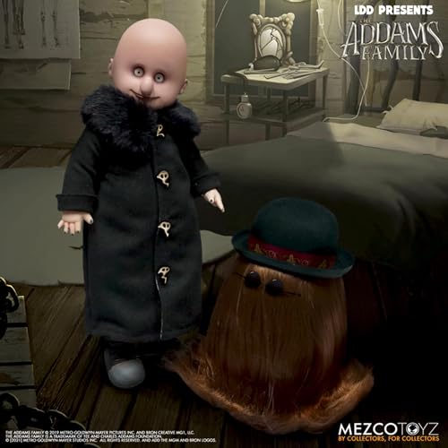 Set Muñecas Living Dead Dolls Addams Uncle Fester y IT miniatura 5