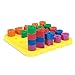 Learning Resources Stacking Shapes Pegboard, Toddler Pegboard, Stacking Pegboard Set, Fine Motor Toy, 27 Piece Set, Ages 2+