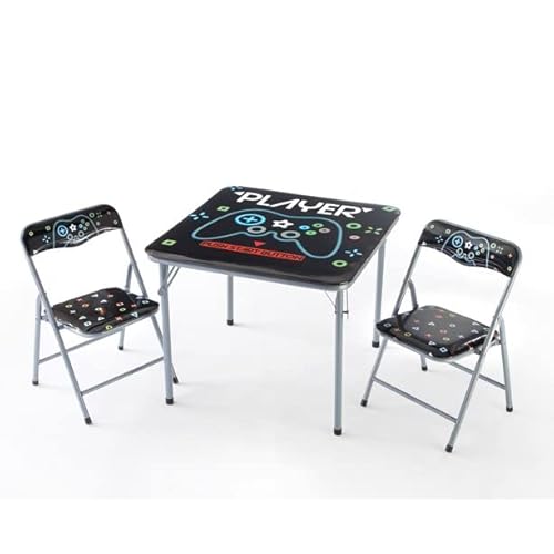 Heritage Kids Gaming 3 Piece Table and Chair Set, Multicolor