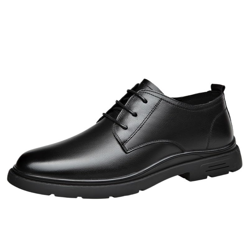 Leather Oxford Shoes Polished Vintage Style Men's Lightweight Formal Shoes for All-Match Outfits3