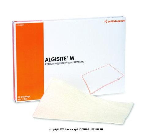 AlgiSite M Alginate Wound Dressing - 6" x 8" - Box