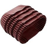 BESPORTBLE Einweg Backförmchen Papier Oval 9cm Braun Fettdicht für Kleiner Muffins Kuchen Brot Backpapier Kastenform Teeparty Dessert