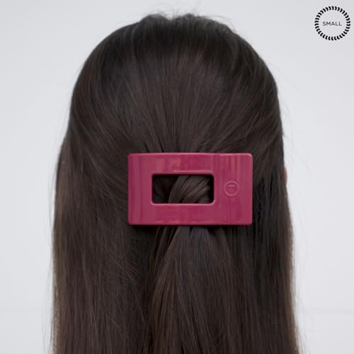 TELETIES - Pinza rectangular plana pequeña - Para cabello fino a medio - Fuerte agarre, diseño cómodo - Para todos los tipos de cabello - Wild Side miniatura 5