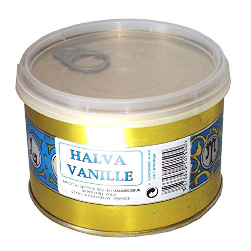 SAMIA - Halvas à la vanille de qualité supérieure - 400g - Délices sucrés de l'Orient pour les gourmands exigeants. - Lot De 3 - Vendu Par Lot