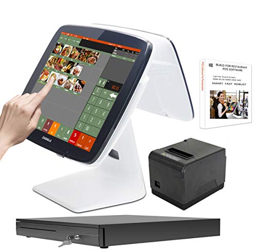 ZHONGJI Restaurants & Bar Smart Touch POS System with Printer POS Software Cash Registers SET02