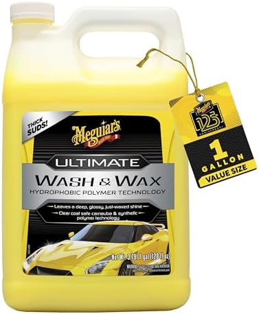 Meguiar's Melhor lavagem e cera, limpador de tinta de carro com p...