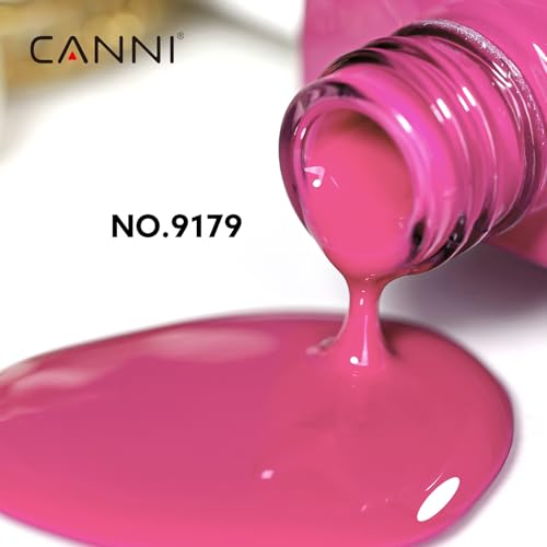 Image of CANNI Pastel Red Gel Nail Polish, 1Pcs Rose Mauve Red Gel Polish