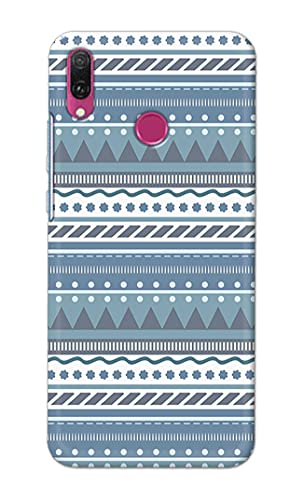 Image of Printed Hard Back Cover Case for Huawei Y6 2019 | Huawei Y6 Prime 2019 Back Cover (Seamless Geometric Tribal Pattern) -1803