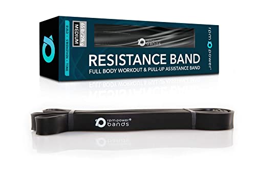 RPM Power Bands - Professional Standard Resistance Bands (15-125lb Resistance) for Strengthening, Toning, CrossFit, Yoga & Pilates (PowerBands Medium)