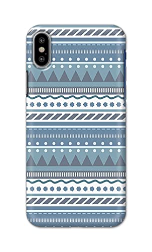 Image of Printed Hard Back Cover Case for Apple iPhone X | iPhone 10 | iPhone Xs | iPhone 10s Back Cover (Seamless Geometric Tribal Pattern) -1803