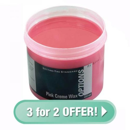 Hive Options Pink Sensitive Cream Wax 425g (3 for 2 OFFER)