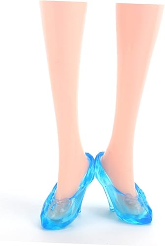 Miniatura 8 de 30 pares de mini sandalias de cristal para mujer, tacones para decoración de mesa de boda, tacones altos transparentes para mujer, mini zapatos de