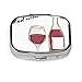 Produktbild Rotwein Champion Drink Cheers Modische Pillendose Pillentasche für Mädchen Tablet Halter Wallet Organizer Tasche oder Geldbörse