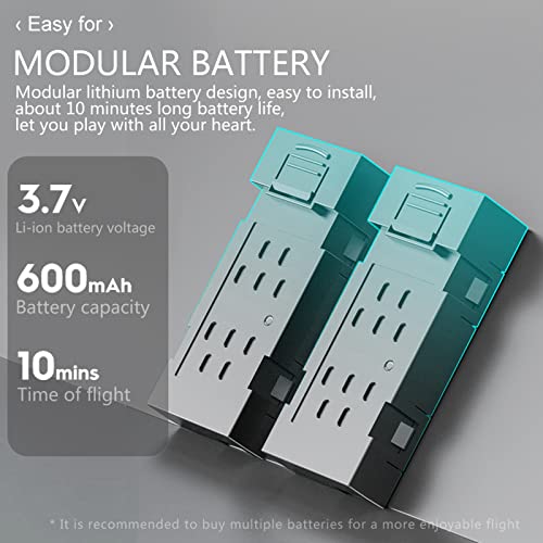 Drones With Camera For Adults 4K Hd Fpv, Foldable Remote Control Drone, Quadcopter Toys Gifts For Boys Girls With Altitude Hold Headless Mode And Led Flash Bar, One Key Start Speed Adjustment, 3D Flips (2Xbattery) #TOP4