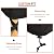 Arcedo Waterproof Outdoor Chair Covers 2 Pack for Lawn Furniture, Patio Lounge Deep Seat Swivel Chair Cover Fade Resistant All Weather Protection, 34”W x 30”D x 38.5”H, Black