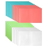 MOAMUN 20PC Refrigerator Liners, Waterproof Oilproof Fridge Liner and Mats Washable Drawer Liners for Kitchen Cabinets, Cover Pads for Freezer Glass Shelf Cabinet Liners for Shelves(4 Color)