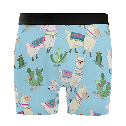 Bóxer para Hombre Vnurnrn de Algodón Elástico con Estampado de Cactus Pack de 2