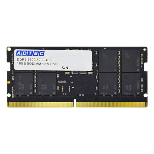 Amazon | アドテック DDR5-5600 SO-DIMM 16GB 6年保証 ノート JEDEC