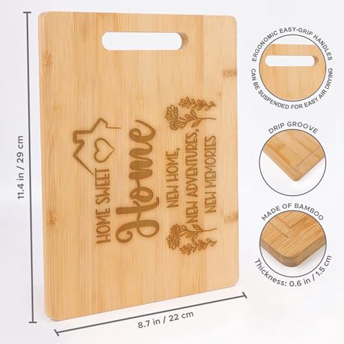 Tabla De Cortar De Bambú Rectangular 28.96x21.84 cm miniatura 3