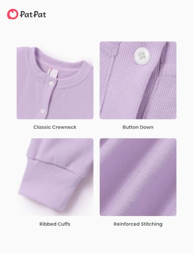 Image of PATPAT Girls Cardigan Sweater Knit Long Sleeve School Plain Tops 4-12Y
