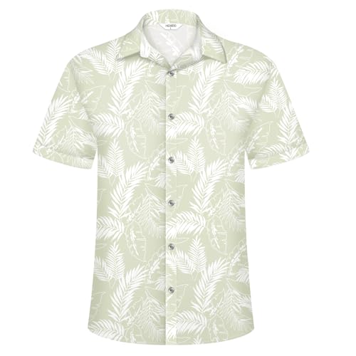 Image of Hawaiian Shirt for Men Tropical Shirts Summer Beach Button Down Short Sleeve Luau Aloha Floral Cruise Vacation Outfit 2026