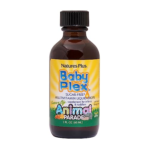 Naturesplus Animal Parade Source Of Life Baby Plex Liquid Drops - 2 Fl Oz - Natural Orange Flavor - Liquid Multivitamin For Infants And Toddlers - Gluten-Free - 60 Servings #TOP14