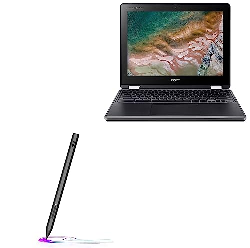 BoxWave Stylus Pen Compatible with Acer Chromebook Spin 512 (R853TA) - DynaScript USI Active Stylus, Electronic USI Stylus with Ultra Fine Tip - Jet Black