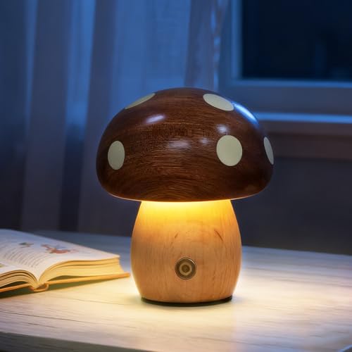 Mushroom Table Lamp 9cm Adjustable Brightness Mushroom Night Light