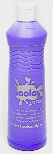Scola Artmix 600ml Bottles Ready Mix Craft Poster Paint Purple