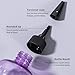 driew Applicator Bottles for Hair, 16.9oz Hair Squeeze Bottle for liquids Twist-On Top Tip Cap with Ratio Graduated Scale Color Applicator Bottle Dye Pack of 2 (16.9oz Clear Purple)